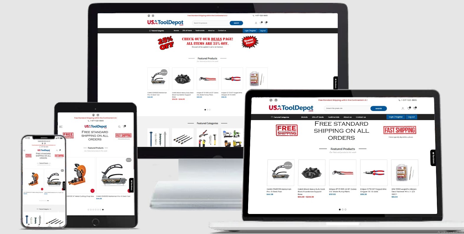 E-commerce Responsive-Website design by Anaheim Digital Marketing
